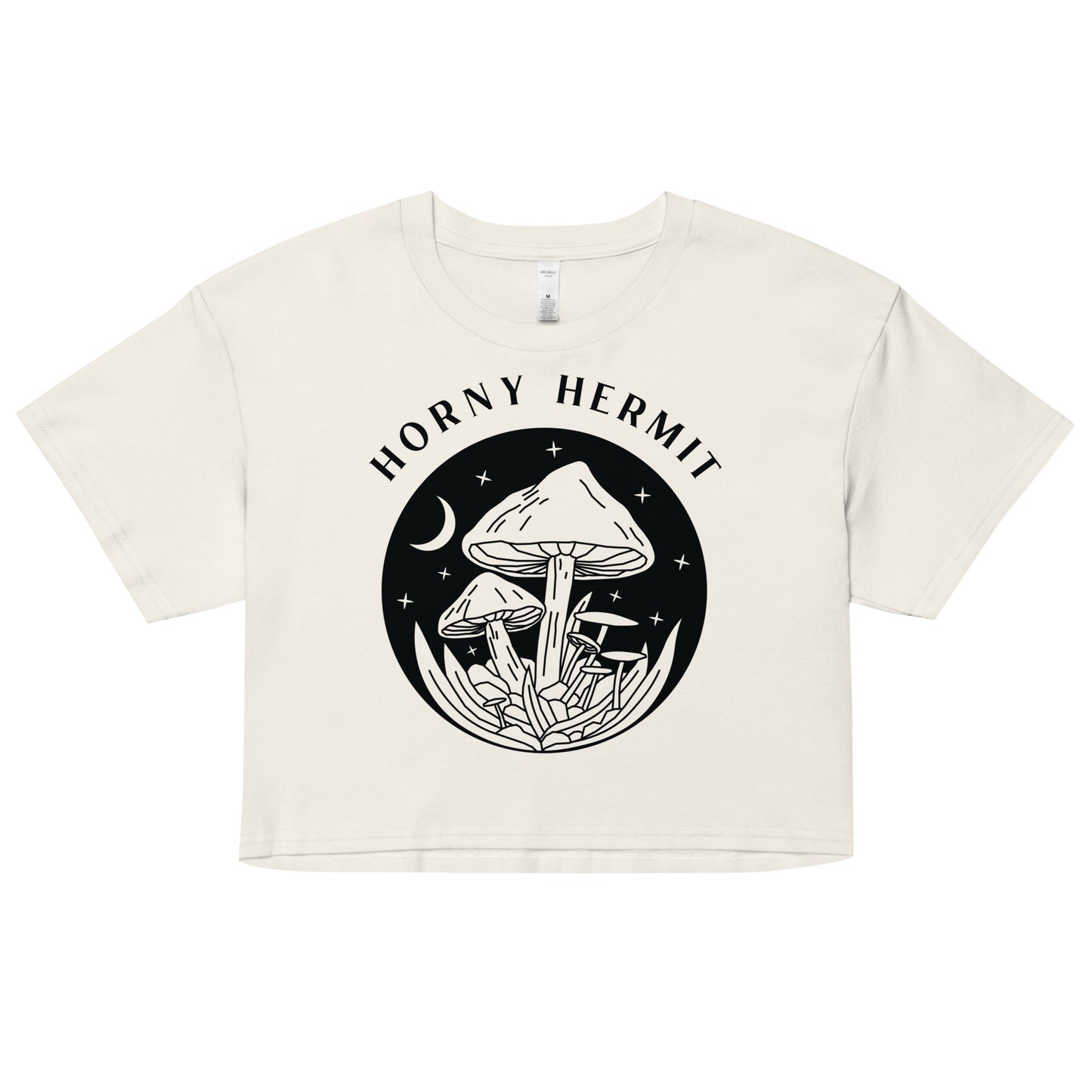 Horny Hermit Mushrooms Women’s Crop Top