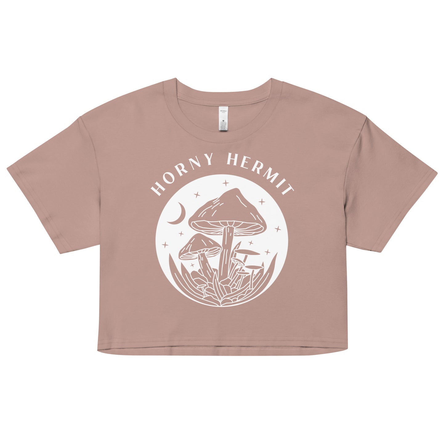 Horny Hermit Mushrooms Women’s Crop Top