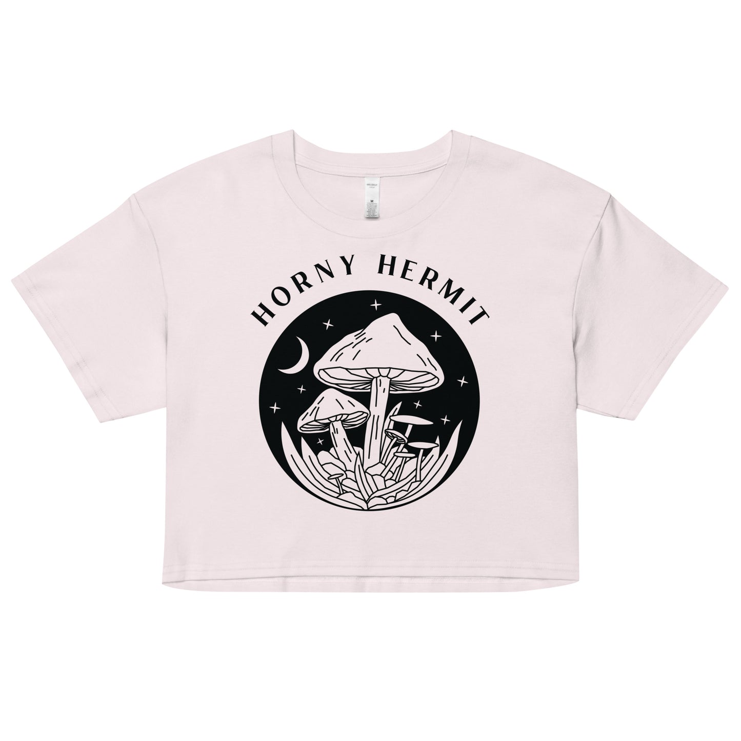 Horny Hermit Mushrooms Women’s Crop Top