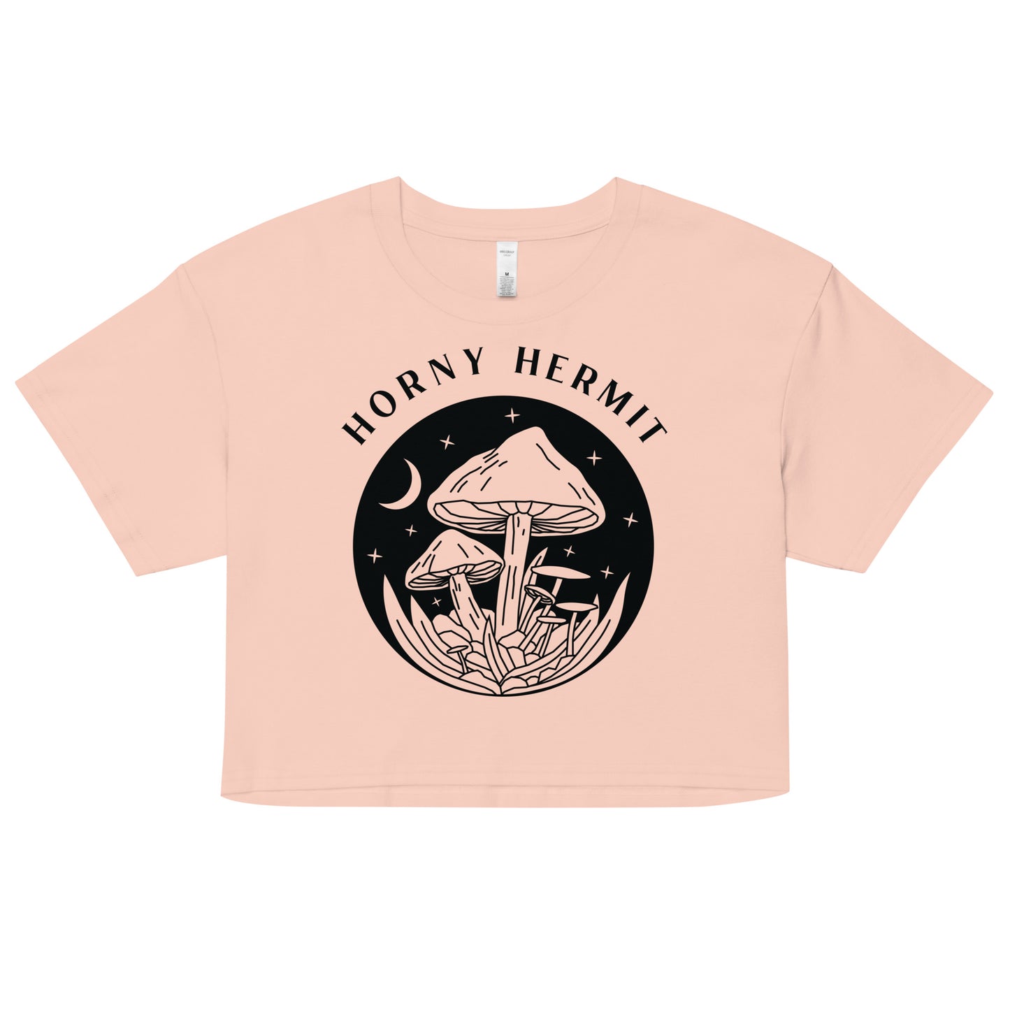 Horny Hermit Mushrooms Women’s Crop Top