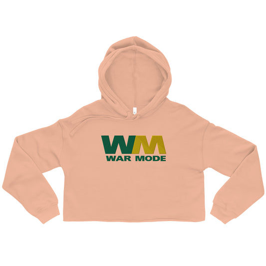 War Management Embroidered Crop Hoodie